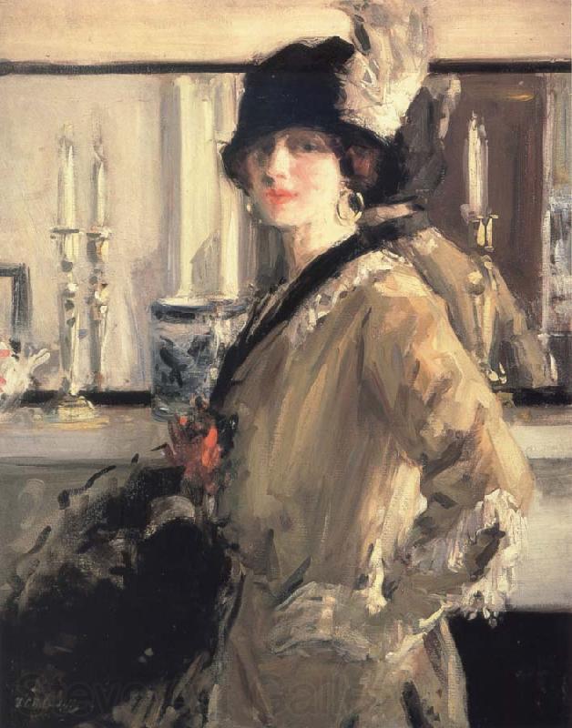 Francis Campbell Boileau Cadell The Black Hat Spain oil painting art